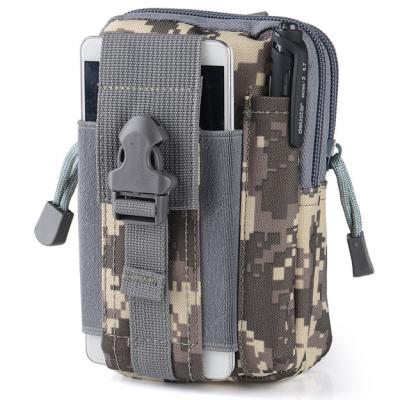 China Multi Size Waterproof Nylon Utility Pouch Military Purpose MOLLE EDC Army Waist Bag 13*6*17cm for sale