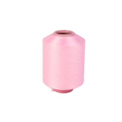 China Anti-bacteria Spandex Covered Yarn Best Price Dyed Stock Lot Covered With Raw Spandex Yarn for sale