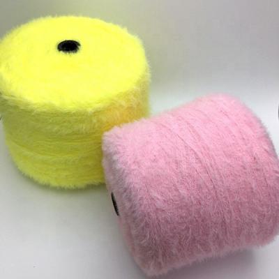 China Feather Yarn 100% Nylon Feather Yarn To Imitate Mink Hair Yarn 1.3cm Length From China Factory for sale