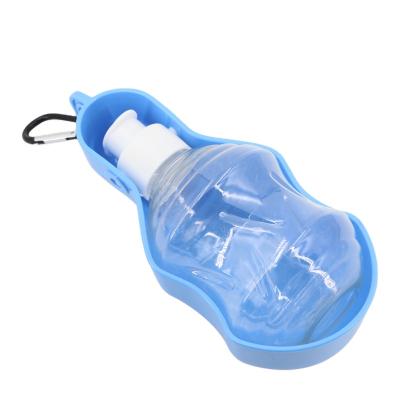 China Viable Folded Dogs Travel Dispenser Driver Puppy Cat Drinking Bowl Outdoor Plastic Portable Pet Water Bottle for sale