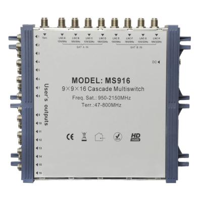 China 9in SAT Multiswit MS916 Digital Terminal SAT Multiswitch MS98 MS916 for sale