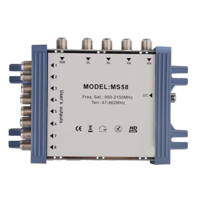 China Hot Sale 5in Terminal SAT Digital Gift Box Stand Alone Packing SAT Multiswitch MS98 SAT Multiswit MS58 for sale