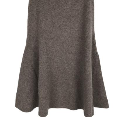 China Breathable Popular Women's Wool High End Skirt Dating Daily Wear Ruffled Women's Sweater Dress for sale