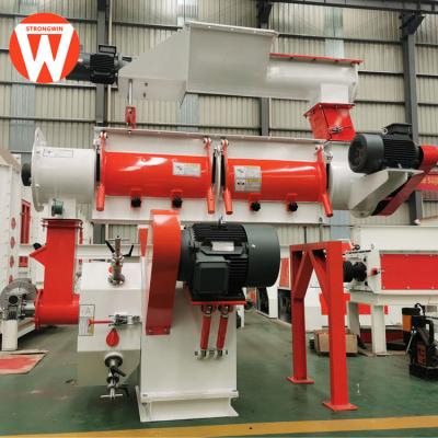 China Factory ring die chicken hen feed machine with crumbler machine for sale