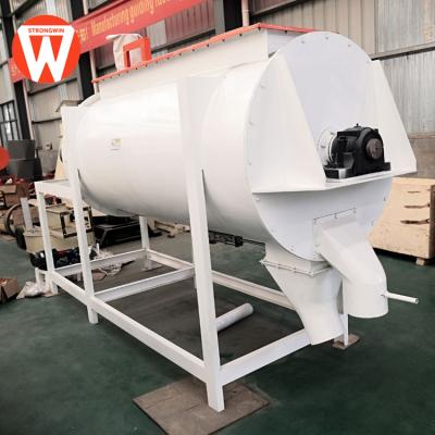 China Make Animal Feed For Poultry Horizontal Poultry Feed Ribbon Mixer Price for sale