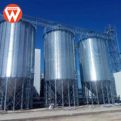 China Feed Mill Steel Grain Storage Silo Poultry Feed Silo For Animal Feed Factory for sale