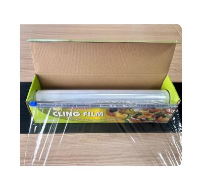 China Moisture And Water Proof China Factory Popular Low Price Plastic Eco - Friendly Clean Shrink Cling Wrapping Film For Meat Fruits And Vegetables Storage for sale