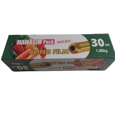 China High Quality Cheap Price Food Grade Stretch Film Moisture Proof PVC Cling Film For Transparent Food Cling Film Food Wrap for sale