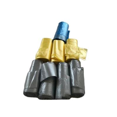 China Popular Colorful Recyclable Bags Home Garbage Garbage Bag With Drawstring for sale