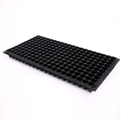 China Eco-friendly Seed Planting 200 Cell Plastic Material Plant Growing Tray Black Vegetable Seed Germination for sale