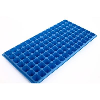 China Eco-friendly Seed Planting Plant 105 Cells Growing Flat Hydroponic Plastic Seed Tray Without Holes For Grass for sale