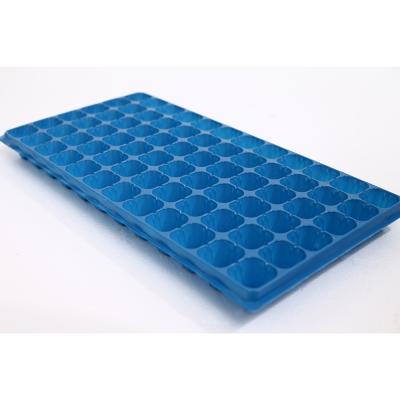 China Eco-friendly seed planting 72 cell heavy duty fodder polystyrene plastic hydroponic nursery seeding flat trays for sale