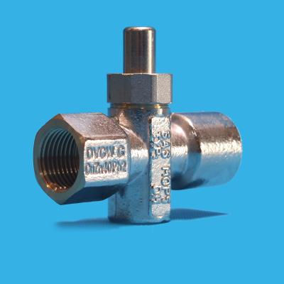 China General Over Pressure Safety Device Pressure Gauge Push Button Stop Valve for sale