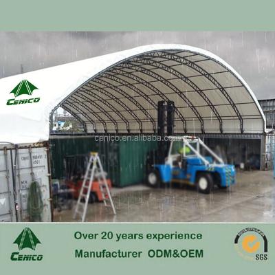 China Modern fabric foundation, trussed container roof cover for sale