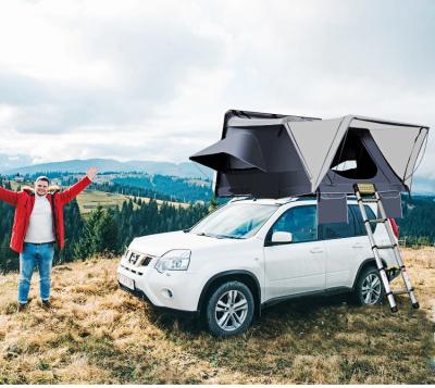 China Extended type auto roof top tent for SUV side flip foldable aluminum for sale