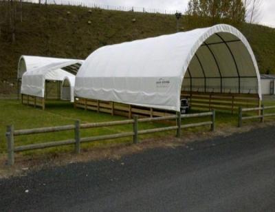 China Metal Frame Top Container Shelter, Livestock Shelter for sale