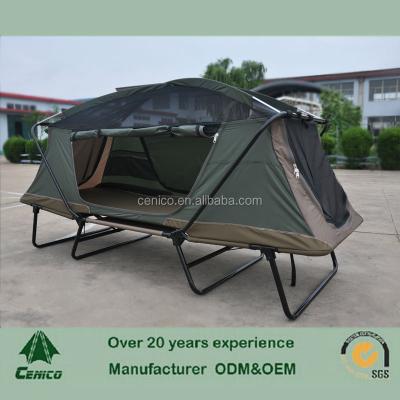 China Straight Bracing Type Camping Tent Cradle , Sleeping Camping Tent With Bed for sale