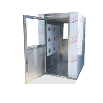 China Factory automatic sliding door clean room air shower, personal air shower room for sale