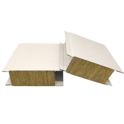 China Factory Direct Supply Modern Rock Wool Sandwich Structural Insulated Exterior Wall Panel for sale