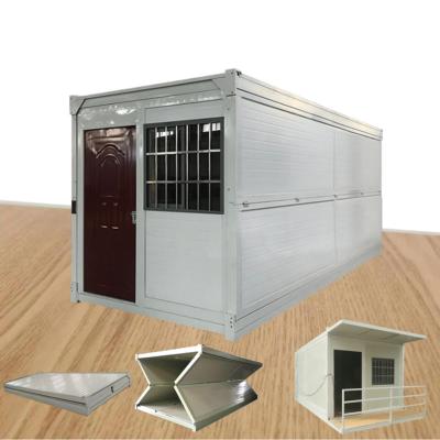 China Modern new technology container office steel structure frame welded flat pack container house as a dormitory for sale