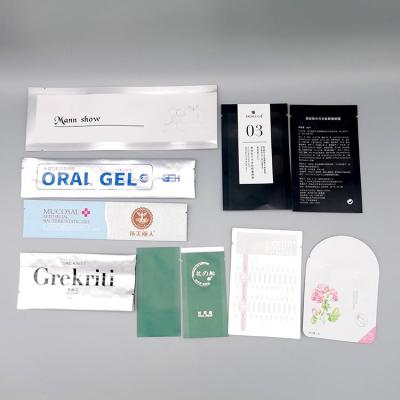 China Matte Glossy Mask Lotion Aluminum Foil Bag Seal Moisture Proof Bag Plastic Cosmetic Packaging Bags for sale