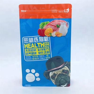 China Custom Plastic Barrier Logo Smell Proof Cat Food Dog Food Pet Food Bag For Dog Treat for sale