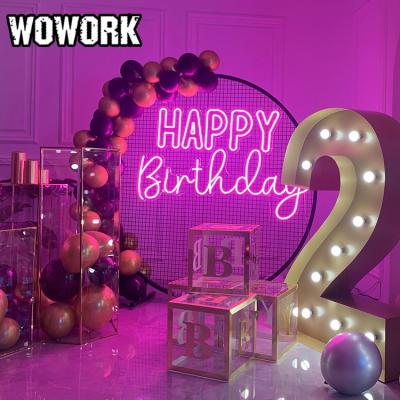 China 2021 WOWORK Fushun Waterproof Indoor Customized Bridal Shower Backdrop Circle For Event Party Decoration for sale