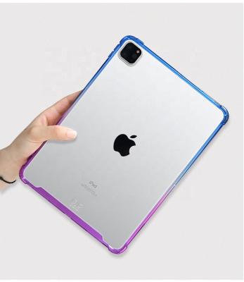 China Factory Supply Direct Gradient Clear High Protective PC TPU Tablet Case Slim Cover For iPad Pro 2020 for sale