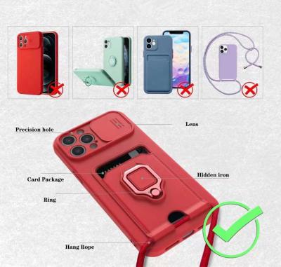 China Anti-Drop Designer Camera Protective Phone Case Magnetic Card Holder Phone Case For iPhone 13 Pro Max Phone Case for sale