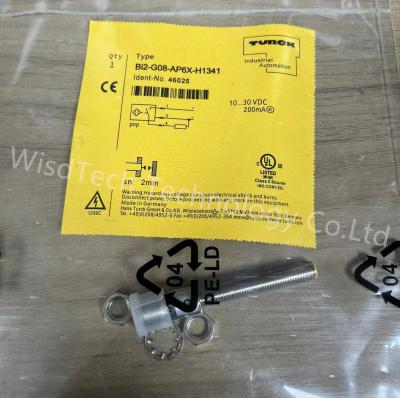 China TURCK BI2-G08-AP6X-H1341 Inductive Sensor M8x1 Embed 3-Wire DC PNP 2mm Range10-30VDC M12 Male Conn zu verkaufen