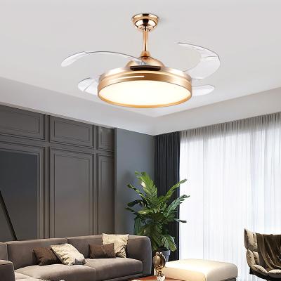 China Factory direct high quality warm white dc 220v modern bladeless with decorative modern ceiling fan light for sale