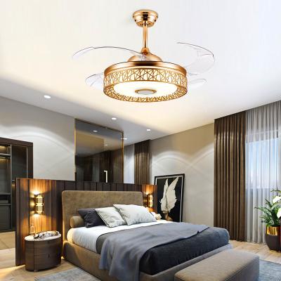 China Fashion Design Modern Fancy Air Cooling And Silent Motor Remote Control Bedroom Ceiling Fan With Light for sale