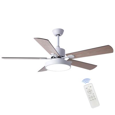 China Fancy 42 48 52 Inch Fancy Nordic Modern Nordic 110V Energy Saving Motor Fan Blade Ventilador Techo De Luz Scam Decorative Wood for sale