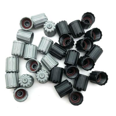 China TPMS Valve Stem Cap Gray Plastic Rubber Tire Valve Stem Covers TPMS Tire Cap for sale