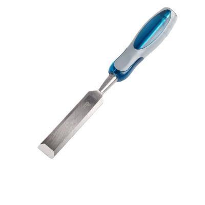 China Durability New Design Durable Double Color Plastic Handle Wood Chisel Carving Tool for sale