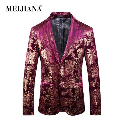 China Casual Interwoven Formal Suit Hombre Suit Blazers Anti-Wrinkle Wedding Jacket Dress Slim Coat Suit Luxury Blazers for sale