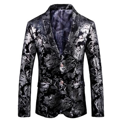 China Anti-Wrinkle Mens Business Blazer Casual Hip Hop Singers Prom Dress Suit Jacket Party Jacket Men for sale