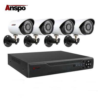 China Hot Sale 4CH AHD KIT Analog Camera System DVR Recorder Home Surveillance Motion Detection for sale