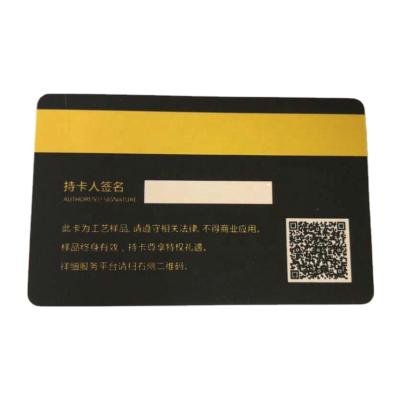 China Club PVC Loyalty Card With Signature Stripe Panel / PVC Signature Panel Loyalty Card for sale