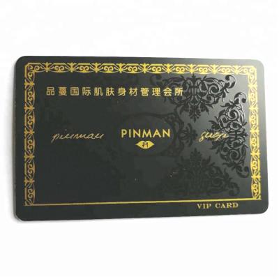 China Store\Club\Library and Campus Custom Black PVC Membership Card With UV Printing / Black Plastic Card for sale