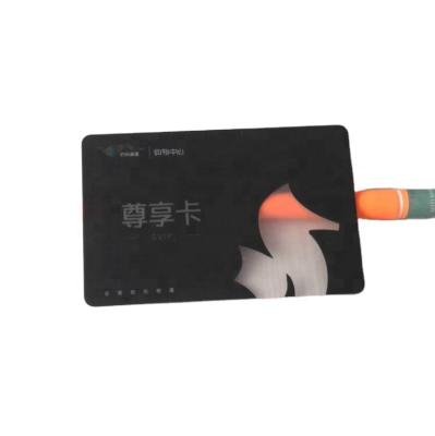 China Customized Waterproof/Waterproof VIP Transparent Card with Magnetic/Transparent PVC Cards for sale