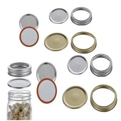 China For regular mouth and wide mouth jars metal stamping mason jar lids, colorful twist off lid, glass jar lids for sale for sale