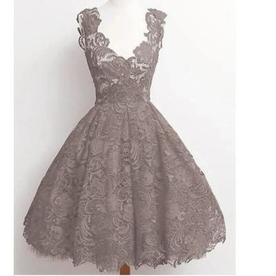 China ZH0194H Breathable Fancy Lace Dress Women's Design Hollow News Dress for sale