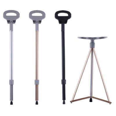 China ABS Collapsible Walking Cane For Hand Folding Lightweight Portable Adjustable Walking Stick for sale