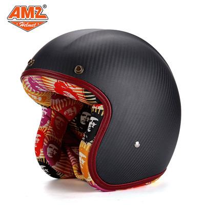 China 2018 carbon fiber carbon fiber helmet motorcycle helmet open face citycoco helmet for sale