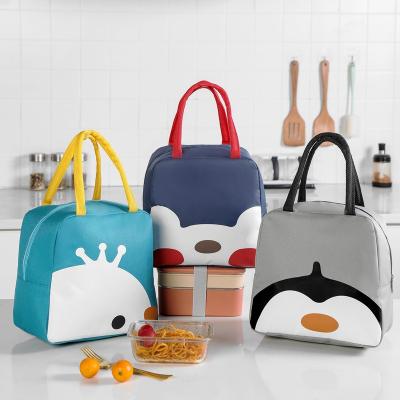 China 2021 New Cartoon Large Capacity Design Fashion Lunch Bag Student Picnic Box Bag Insulated Kids Portable Insulated School Lunch Bag for sale