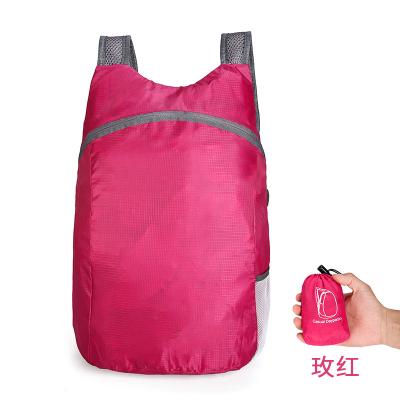 China High Quality Warm Waterproof Large Capacity Outdoor Lightweight Travel Backbag Folding Backpack Leisure Sale Foldable Backpack With LOGO for sale