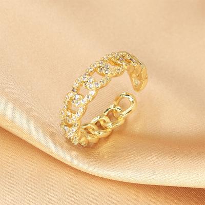 China Simple Luxury Women Ring For Birthday Classic Fashion Wedding Rings High Quality Zircon Rings Retro for sale