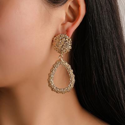 China Big Fashion Jewelry Trendy Women's Vintage Dangle Drop Earring Geometric Statement Earrings For Women for sale