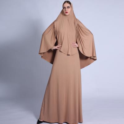 China Wholesale New Style Lady Women Islamic Muslim Clothing High Quality Abaya Long Sleeve Robe Dress Set For Muslim Girls for sale